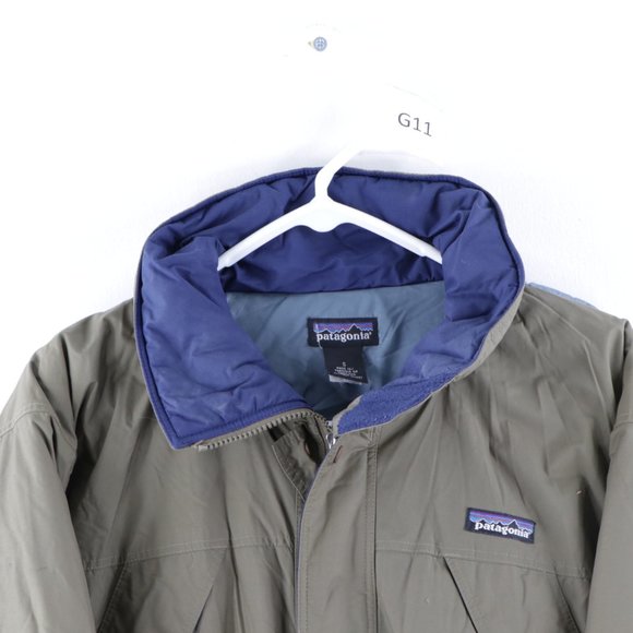 Vintage Patagonia Puffer Parka Jacket Olive Green - Picture 2 of 11